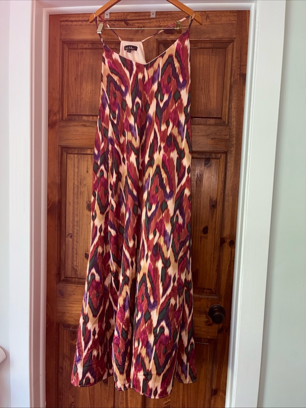 Zara Multicolor Ikat Maxi Dress